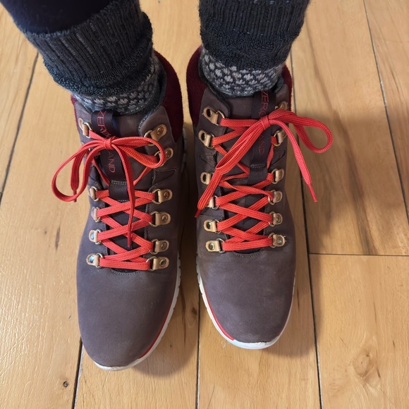 Cole Han Zero Grand Women’’s Nubuck Waterproof Hiking Boots - Picture 9 of 11